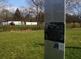 Ansicht Gedenktafel Garnisonfriedhof (Informationspfad …