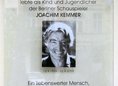 Ansicht Gedenktafel Joachim Kemmer - 2000
