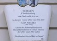 Ansicht Gedenktafel Asta Nielsen