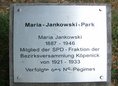 Ansicht Gedenktafel Maria Amalie Jankowski - 2001