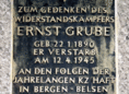 Ansicht Gedenktafel Ernst Grube