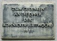 Ansicht Gedenktafel Köpenicker Blutwoche - 1987