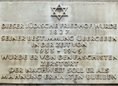 Ansicht Gedenktafel Jüdischer Friedhof Schönhauser Allee - 1961