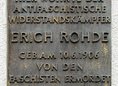 Ansicht Gedenktafel Erich Rohde