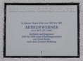 Ansicht Gedenktafel Arthur Victor Hugo Werner - 1994