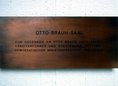 Ansicht Gedenktafel Otto Braun