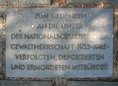 Ansicht Gedenktafel Opfer des Nationalsozialismus - 1988