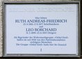 Ansicht Gedenktafel Ruth Andreas-Friedrich, eigtl. Ruth Seitz / … - 1988