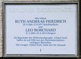 Ansicht Gedenktafel Ruth Andreas-Friedrich, eigtl. Ruth Seitz / … - 1988