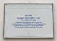 Ansicht Gedenktafel Karl Schröder - 2015