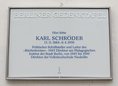 Ansicht Gedenktafel Karl Schröder - 2015