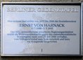 Ansicht Gedenktafel Ernst von Harnack - 1994