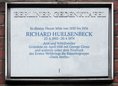 Ansicht Gedenktafel Richard Huelsenbeck