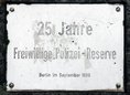 Ansicht Gedenktafel Freiwillige Polizei-Reserve - 1986