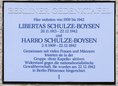 Ansicht Gedenktafel Libertas und Harro Schulze-Boysen - 1989