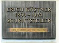 Ansicht Gedenktafel Erich Kästner