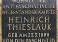 Ansicht Gedenktafel Heinrich Thieslauk - 1950