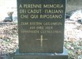 Ansicht Gedenktafel Gefallene italienische Soldaten - 1996