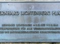 Ansicht Gedenktafel Bernhard Lichtenberg - 1985