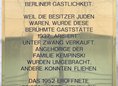 Ansicht Gedenktafel Restaurant Kempinski - 1994