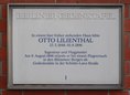 Ansicht Gedenktafel Otto Lilienthal