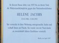 Ansicht Gedenktafel Helene Jacobs - 1997