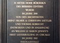 Ansicht Gedenktafel Bürohaus des Beisheim Centers - 2003