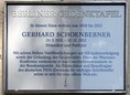 Ansicht Gedenktafel Gerhard Schoenberner - 2018