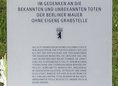 Ansicht Gedenktafel Opfer der Mauer