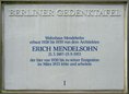 Ansicht Gedenktafel Erich Mendelsohn - 1988
