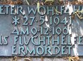 Ansicht Gedenktafel Opfer der Mauer - Dieter Wohlfahrt