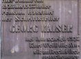 Ansicht Gedenktafel Georg Kaiser