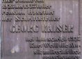 Ansicht Gedenktafel Georg Kaiser