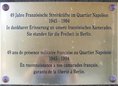 Ansicht Gedenktafel Französische Streitkräfte im Quartier … - 1998