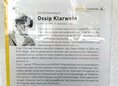 Ansicht Gedenktafel Ossip Klarwein - 2025
