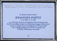 Ansicht Gedenktafel Johannes Popitz - 1994