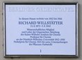 Ansicht Gedenktafel Richard Willstätter