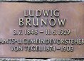 Ansicht Gedenktafel Ludwig Brunow