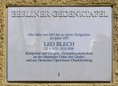 Ansicht Gedenktafel Leo Blech