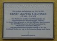Ansicht Gedenktafel Ernst Ludwig Kirchner - 2023