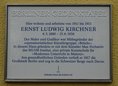 Ansicht Gedenktafel Ernst Ludwig Kirchner - 2023