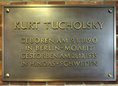 Ansicht Gedenktafel Kurt Tucholsky