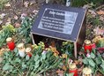 Ansicht Gedenktafel Gedenken an die verstorbenen obdachlosen …