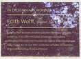 Ansicht Gedenktafel Edith Wolff - 2004