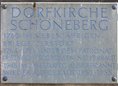 Ansicht Gedenktafel Dorfkirche Schöneberg - 1964