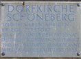 Ansicht Gedenktafel Dorfkirche Schöneberg - 1964