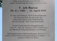 Ansicht Gedenktafel Erich Baron - 2005