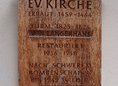 Ansicht Gedenktafel Dorfkirche Stralau