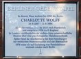 Ansicht Gedenktafel Charlotte Wolff - 2016