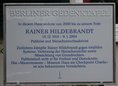 Ansicht Gedenktafel Rainer Hildebrandt - 2020
